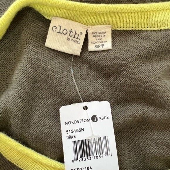 Cloth By Design womens green oversized multi tie knot knit sweater - Picture 7 of 9